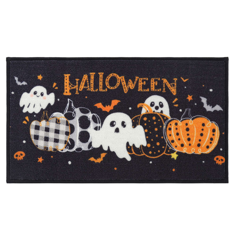 Tapis de porte d'Halloween, Black