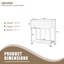 Serre de jardin avec roulettes et 2 portes compactes-1504329356