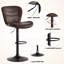 Adjustable Height Counter Stool with Metal Frame-309463932