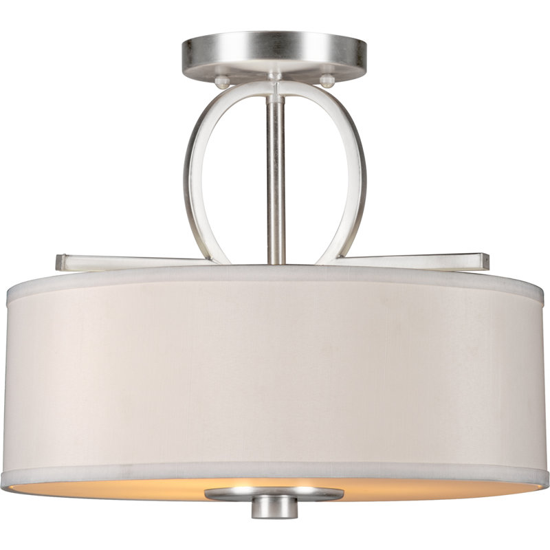Bradninch Fabric Semi Flush Mount