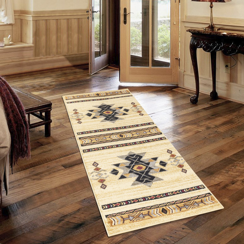 Tribes Southwest Cream Medium Rug, Runner 2'7" x 7'3"