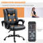 Chaise de bureau en similicuir Luelsotte