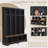 Farmhouse Hall Tree With 8 Hooks, Practical Entryway Bench With Open Compartments, 76.7"H Modern 3-In-1 Wooden Style Coat And Shoe Rack For Mudroom, Living Room, Black (OLD SKU: N721P292601B)-1748176993