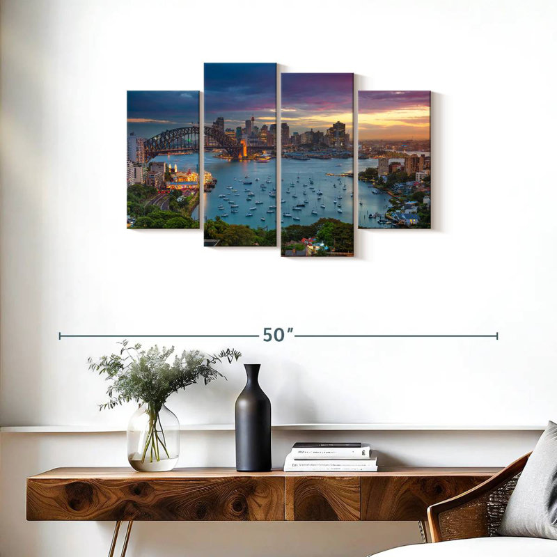 Sireci Sydney Harbour Sunset, 22" H x 36" W