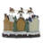 16" White and Brown LED Lighted and Animated Christmas Village with Flying Sleigh Tabletop Decor