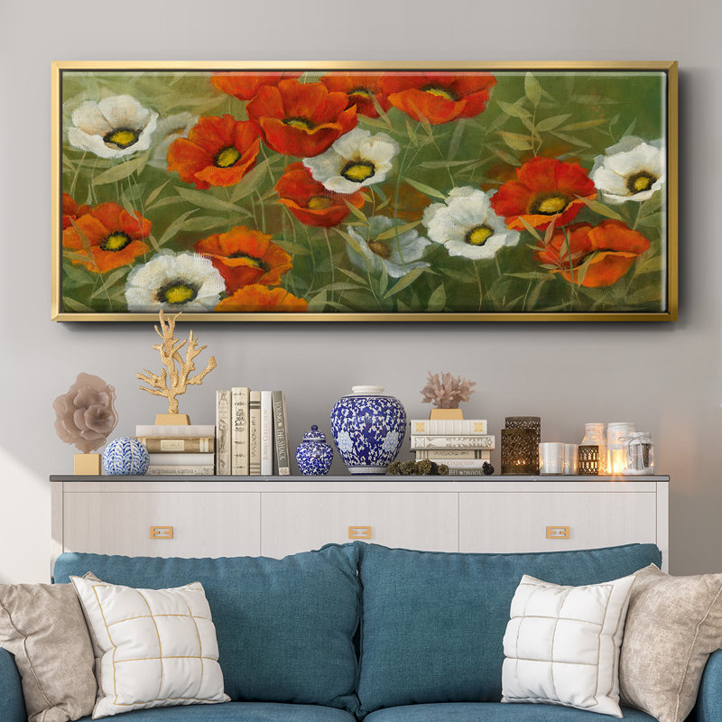 Poppy Symphony- Framed Canvas