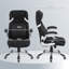Fabric Office Desk Chair with Adjustable Height Tilt Function-1868385518