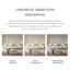 Coussin modulaire beige en polyester-555303643-555303644