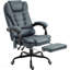 Fauteuil de bureau de massage à haut dossier, fauteuil de bureau à massage vibrant, avec support lombaire, repose-pieds-1061374875