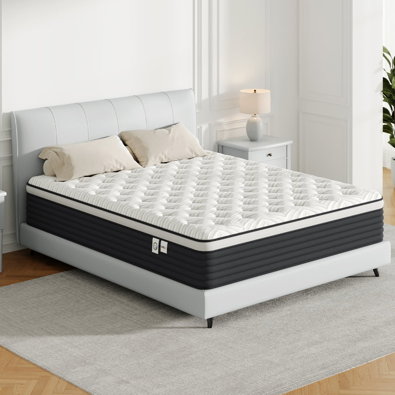 Memory Foam Hybrid Mattresses With Certipur-us Certified Pocket Spring, Pressure Relief, In A Box And Motion Isolation, Queen