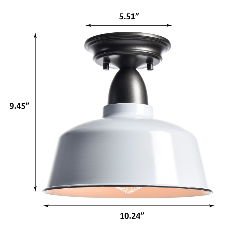Plafonnier de couloir intérieur / extérieur, Blanc