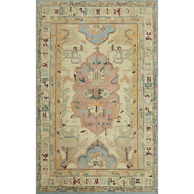 Tapis géométrique Oushak