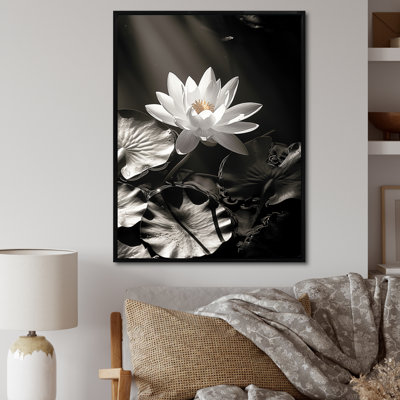 Lotus dans la jungle sur toile