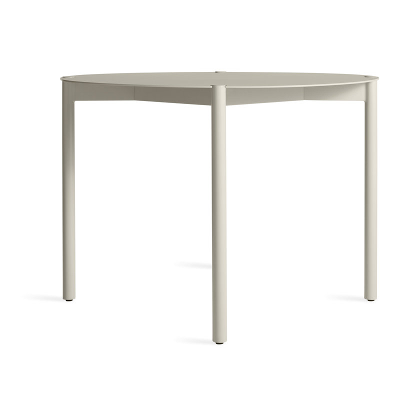 Comeuppance Outdoor Round Dining Table, Putty