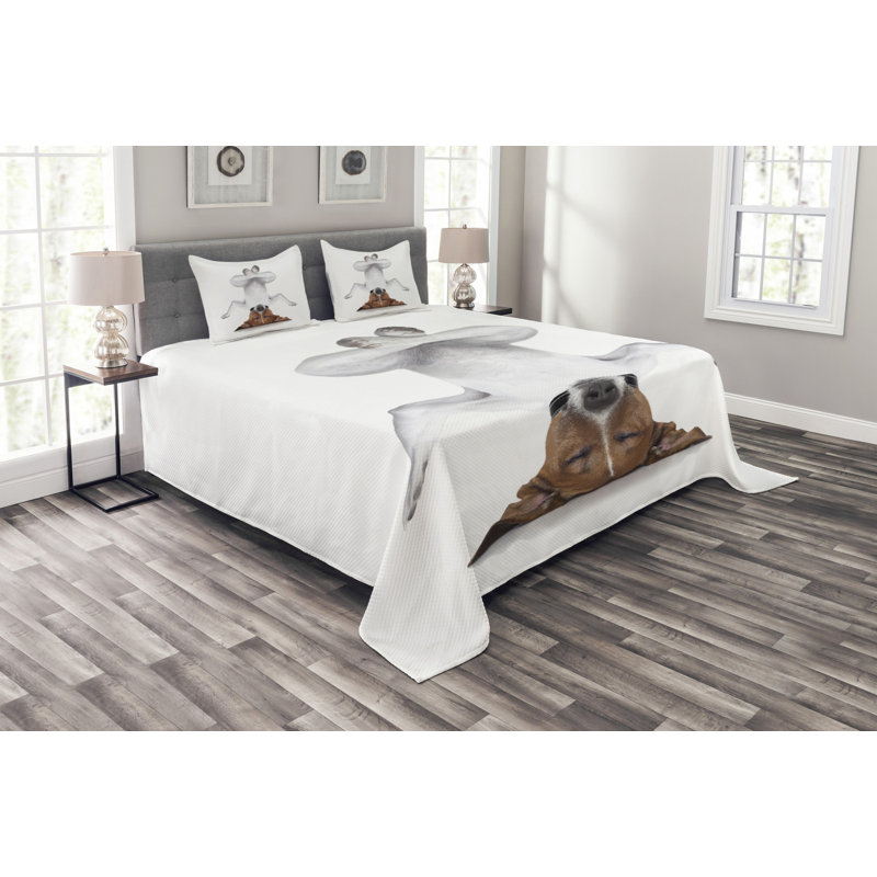 Thorpe Graphic Print & Text Bedspread, 170 x 210 cm