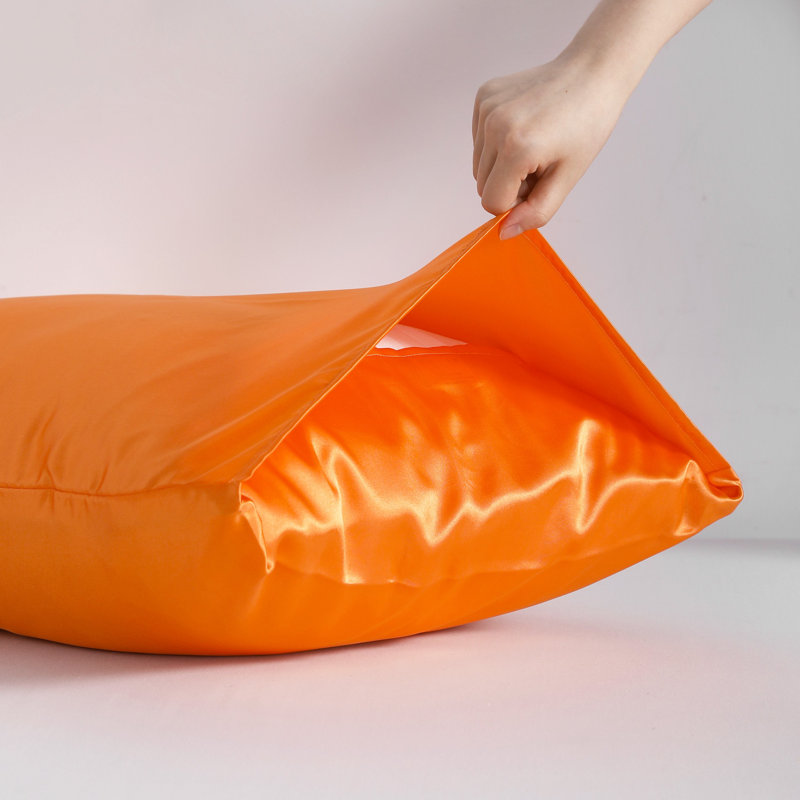 Silky Microfiber Body Pillowcase, Orange