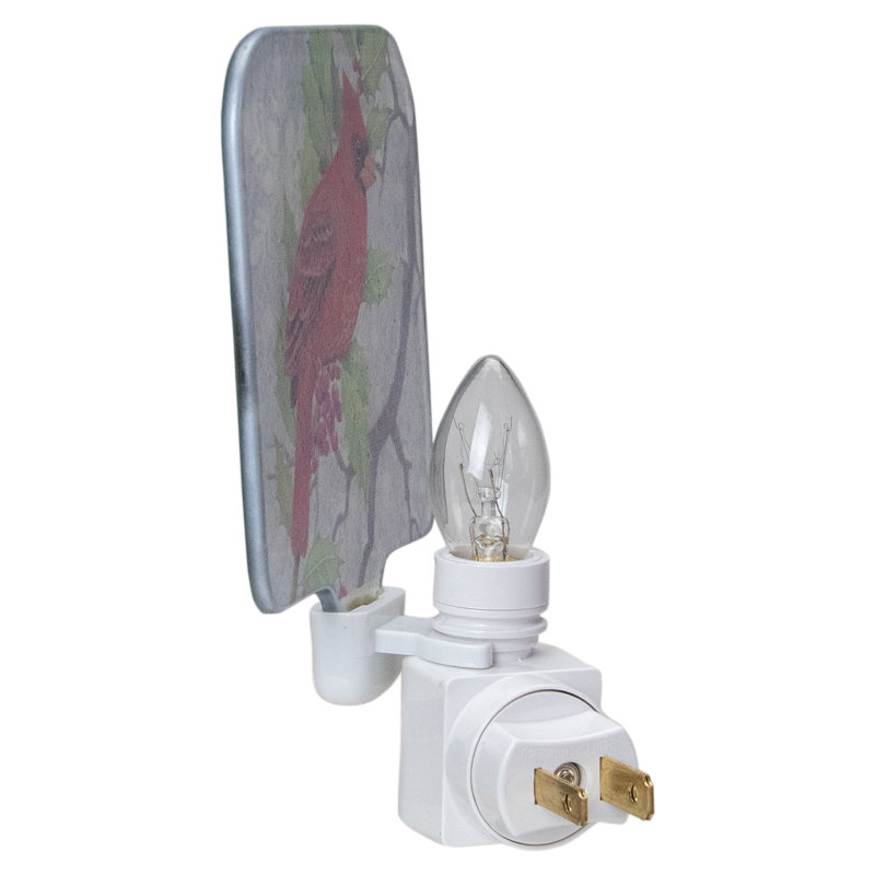 Cardinal Glass Night Light