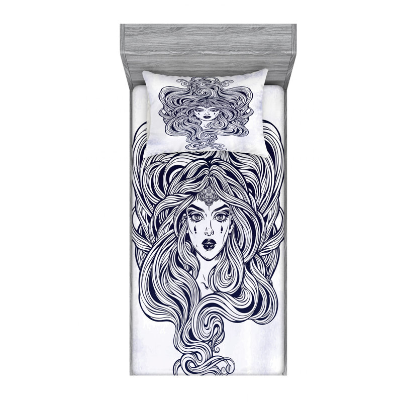 Ensemble de draps pour salon de coiffure, Ensemble de draps pour lit simple TG avec drap-hou