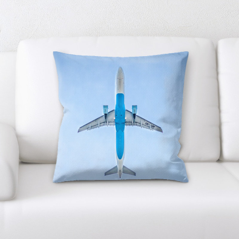 Coussin décoratif avion
