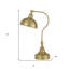 Lampe de bureau réglable en métal avec abat-jour dôme 25 po Carowyn-655320672
