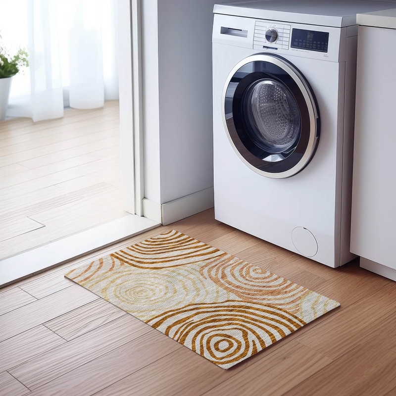Tapis de porte d'extérieur antidérapant Leis, Rectangle 1 pi 8 po x 2 pi 6 po