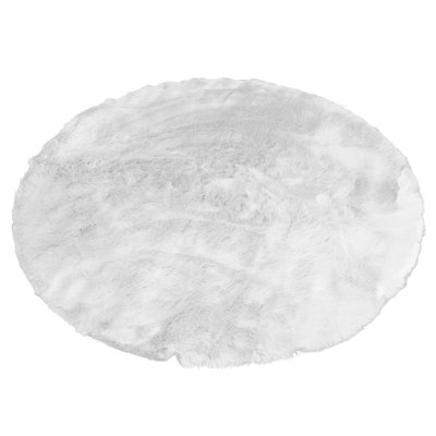 Tapis blanc tissé à la machine Malissie