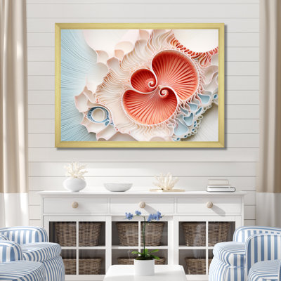 " Coral Chamber Nautilus Spiral "