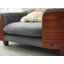 Lit pour chien en bois massif avec dossier et coussin Chetanna-111173812-122266675