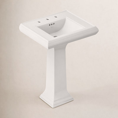 Memoirs Rectangular Pedestal Bathroom Sink