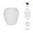 Stoneware Ceramic Planter with Raised Textured Surface and Rounded Edge Design - Contemporary Decorative Accent Pot with Sculpted Detail Ideal for Versatile Indoor or Outdoor Display-410682577