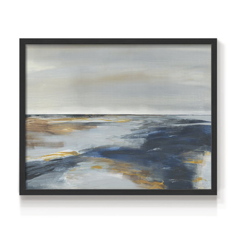 Chesapeake Dusk -Framed Print - Restickable, 16" H x 20" W, Black