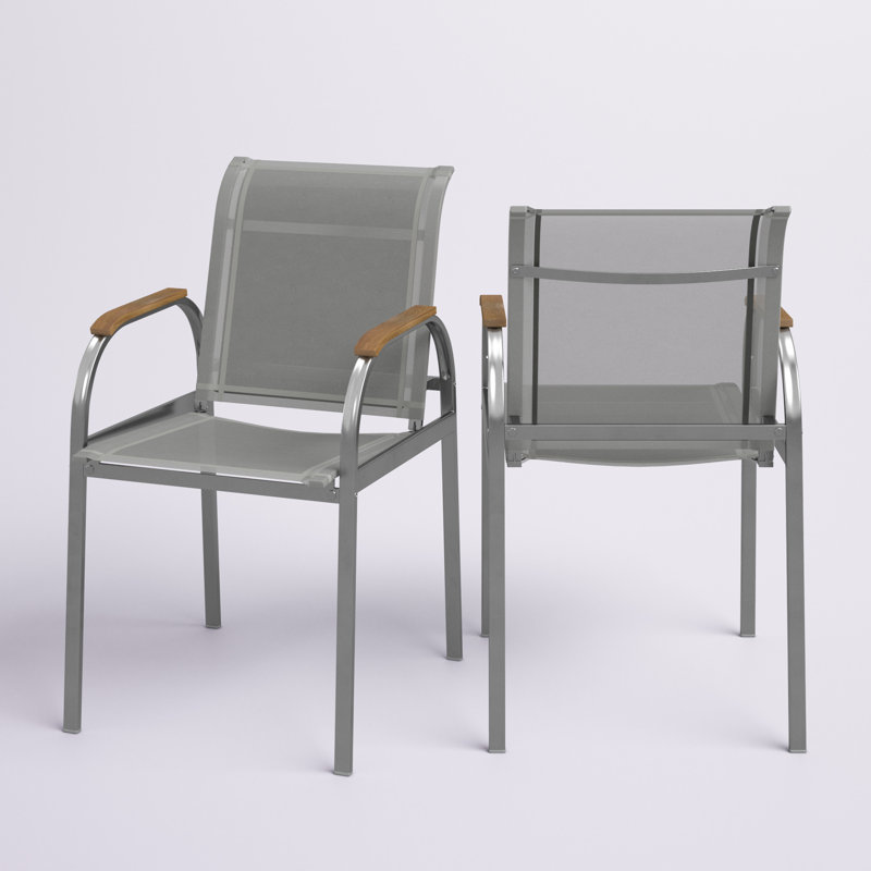 Chaise de patio Ione, Gris