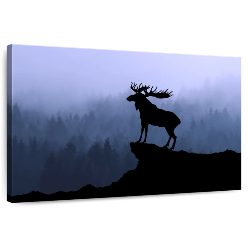 Crowle Moose Cliff Silhouette, H 8 po x l 12 po