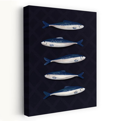 Art mural côtier sardines