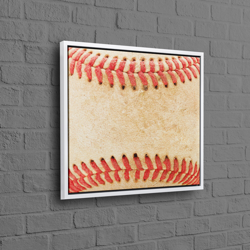 Art sur toile à thème de baseball personnalisé, idéal pour une pièce offrant une esthétique murale distincte et vibrante