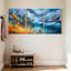 Nautique et plage, océan, vagues, bateau, pieuvre, plage, ciel, eau, réflexion, ensemble de 3 impressions sur toile-489434418