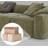 Jinyu 108.27'' Velvet Sofa-319731958