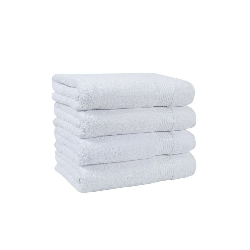 Serviettes de bain Allure, 4, Blanc