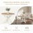 Retro Extendable Dining Table With Butterfly Leaf - Solid Wood Base, Oval/Round Convertible For 6 People-564971147-564971146