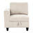 Beige Corduroy 8 Sectional With Storage, Charging Ports, Side Pockets & Solid Wood Construction Couch Storage Seats, Pockets, Ports In