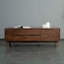 Table basse moderne en bois minimaliste-641377297