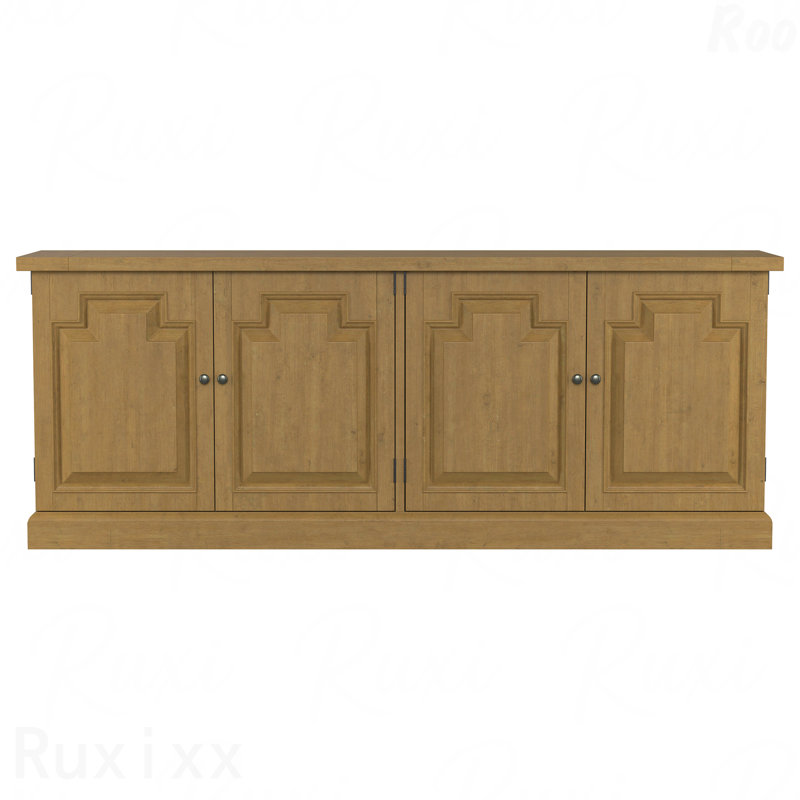 Rustic Honey 4-Door Sideboard