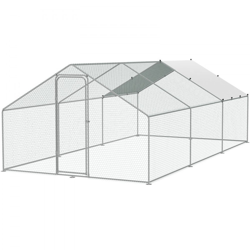 Poulailler Fenndhy avec poulailler, H 78,36 po x l 118,56 po x P 231,48 po