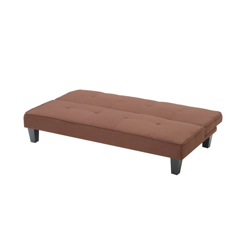 Viren 67.13'' Sleeper, Chocolate Faux Leather