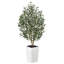 Adcock Faux Olive Tree with UV Protection, 2 Natural Tree Trunks, Large Decorative Potted Olive Tree-89410998-89410992