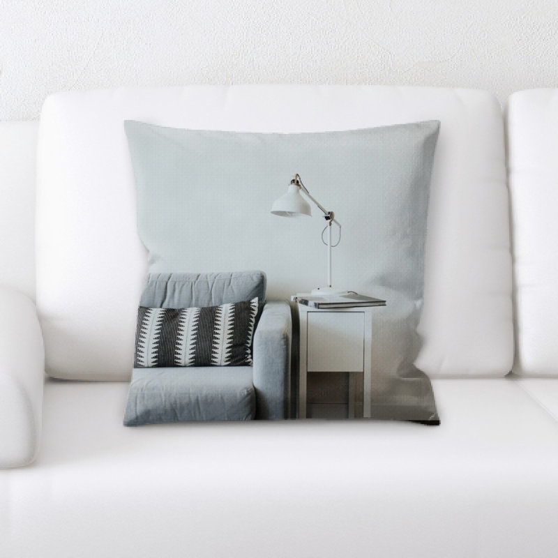 Microsuede Reversible Throw Pillow