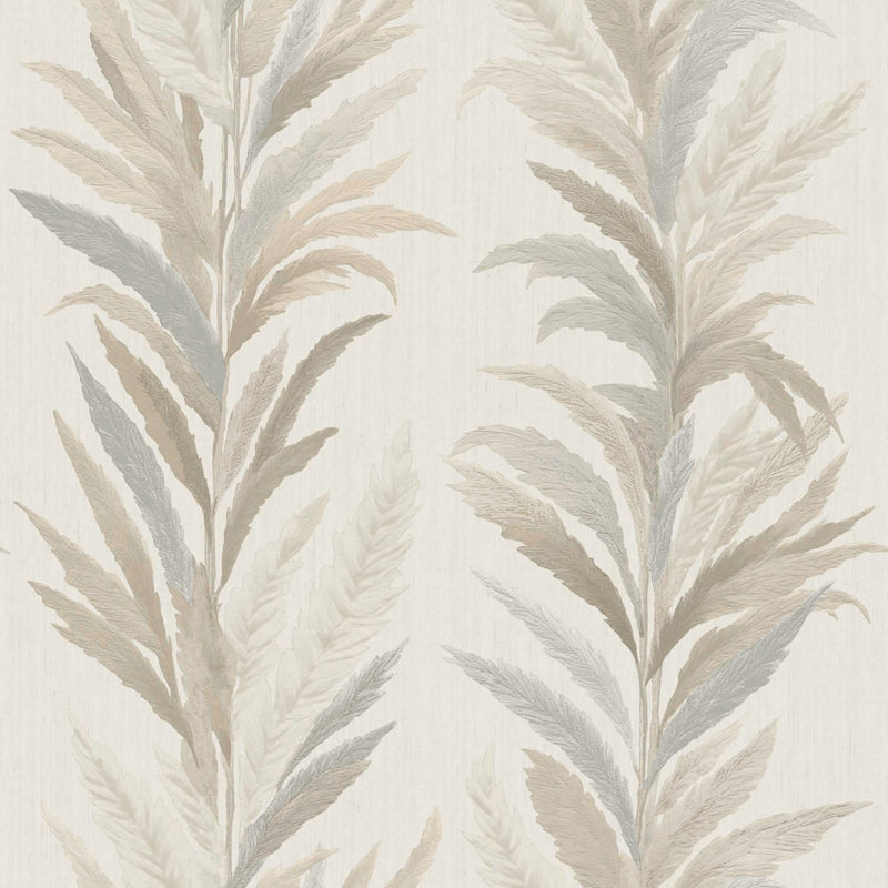 Tarn Leaf Flourish Wallpaper, Beige