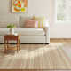 Iberia Pale Pink Recycled Fibers Rug