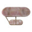 Table d'appoint Apolaya Elegant Quartz - Table de bout étroite pour le salon et la décoration intérieure - 24 po, rose