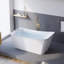 Baignoire de trempage en acrylique autoportante l 64 po x P 32 po avec bonde escamotable, débordement de rainure et grande terrasse, blanc